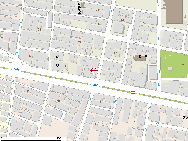 母子手帳ケースのキューズベリーの地図